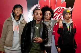 The Boys - Mindless Behavior hits Chicago radio station WGCI for an on-air interview with radio personality Demi Lobo at the WGCI Coca Cola Lounge.&nbsp;(Photo: C.M. Wiggins/WENN.com)