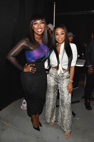 Amara La Negra and Shay Johnson pose together. - (Photo: Paras Griffin/Getty Images for BET)&nbsp;