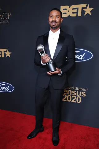 Outstanding Actor in a Motion Picture winner Michael B. Jordan - &nbsp;(Photo by Robin L Marshall/Getty Images for BET)