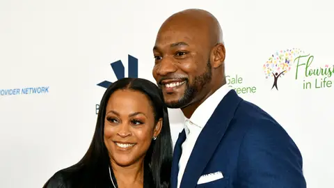 Shaunie O'Neal and Pastor Keion Henderson attend the Harold and Carole Pump Foundation Gala at The Beverly Hilton on August 20, 2021 in Beverly Hills, California. 