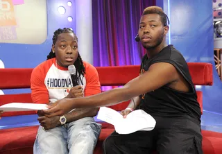Get Ready - Ace Hood preps for his next segment at 106 &amp; Park, August 9, 2012. (Photo: John Ricard / BET).