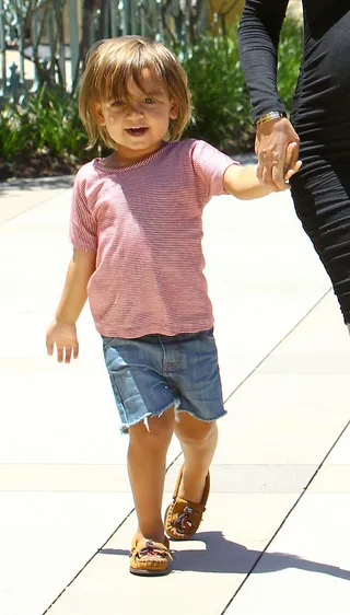 Mason Disick - Scott Disick and Kourtney Kardashian's son was literally born on television, and has had cameras tailing him ever since. The adorable tot's hair and style has already sparked a frenzy, leading us to believe he and little sis Penelope will do fine in the family business.(Photo: FameFlynet, Inc)