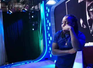 Whoa There - Ace Hood soundcheck at 106 &amp; Park, August 8, 2012. (Photo: John Ricard / BET)