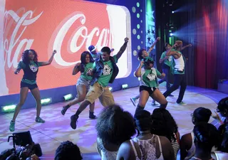 Green Goblin - W.O.W. contestants Fynul Destination at 106 &amp; Park, August 8, 2012. (Photo: John Ricard / BET)