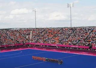 Netherlands Wins Semifinal - The Netherlands triumphed over New Zealand in the women's hockey semifinal match. (Photo: Daniel Berehulak/Getty Images)