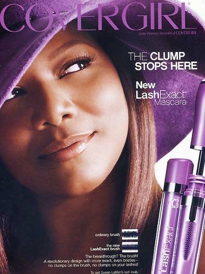 Queen Latifah - As spokesperson for CoverGirl, Queen Latifah promoted her own line of cosmetics for women of color called CoverGirl Queen Collection.(Photo: CoverGirl)