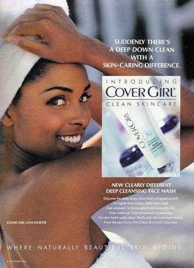 Lana Ogilvie - Lana Ogilvie was the first Black woman to rep a non-ethnic cosmetics company and the first Black CoverGirl. CoverGirl signed her to a contract in 1992. Ogilvie was also a host on Soul Train and appeared in the 1994 Sports Illustrated&nbsp;swimsuit issue.  (Photo: CoverGirl)