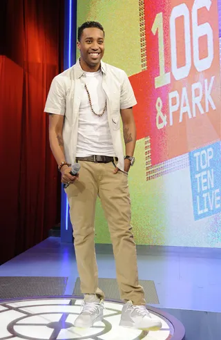 Welcome the Guest - Guest correspondent Yonathan Elias at BET's 106 &amp; Park, August 6, 2012. (Photo: John Ricard / BET)