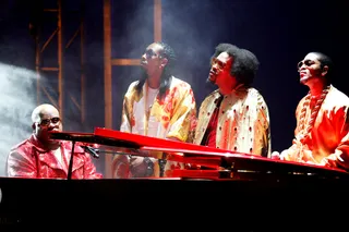 &quot;Special Education&quot; featuring Janelle Monáe - Janelle Monáe rocks the chorus to this boombastic track armed with a rubbery rock-sounding keyboards. While the music plays, the Mob wax stylistically about the lack of creativity in hip hop music.&nbsp;(Photo: Ben Rose/PictureGroup)