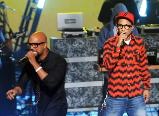 Common x Pharrell x N.E.R.D. - That time Common performed "Universal Mind Control" with Pharrell during the 2008 BET Hip Hop Awards and then N.E.R.D. surprised the audience! YUP!   (Photo: Rick Diamond/Getty Images for BET)