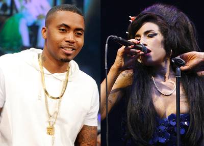 'Cherry Wine' – Nas, Featuring Amy Winehouse - Before her untimely death in 2011, Queenbridge MC Nas landed a feature from U.K. star&nbsp;Amy Winehouse&nbsp;for his 2012 album, Life's Good. The song &quot;Cherry Wine&quot; was one of the late singer's final collaborations.(Photos from left: John Ricard / BET, REUTERS/Luke MacGregor)