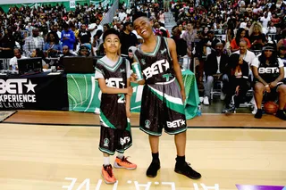 The Youngin's&nbsp;Miles Brown (L) And Jahi Di'Allo Winston Posing For A Quick Flick - (Photo: Bennett Raglin/Getty Images for BET)