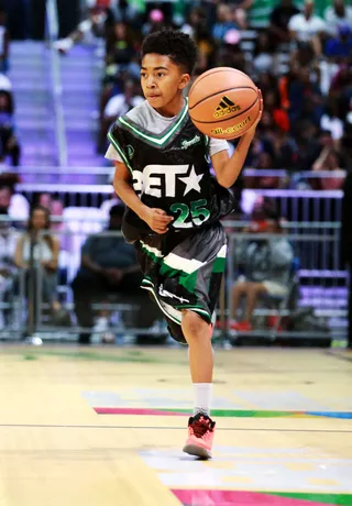Youngin' Got The Juice! Miles Brown Handling The Rock - (Photo: Leon Bennett/Getty Images for BET)