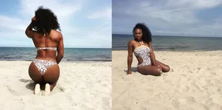 Serena Williams - The tennis baddie is the epitome of strength and beauty in this one-piece animal-print suit with cut-outs — a trend ripped straight from the runways. She kicks it up a notch by showing off the swimsuit’s alluring backside. (See what we did there?)   (Photo: Serena Williams via Instagram)