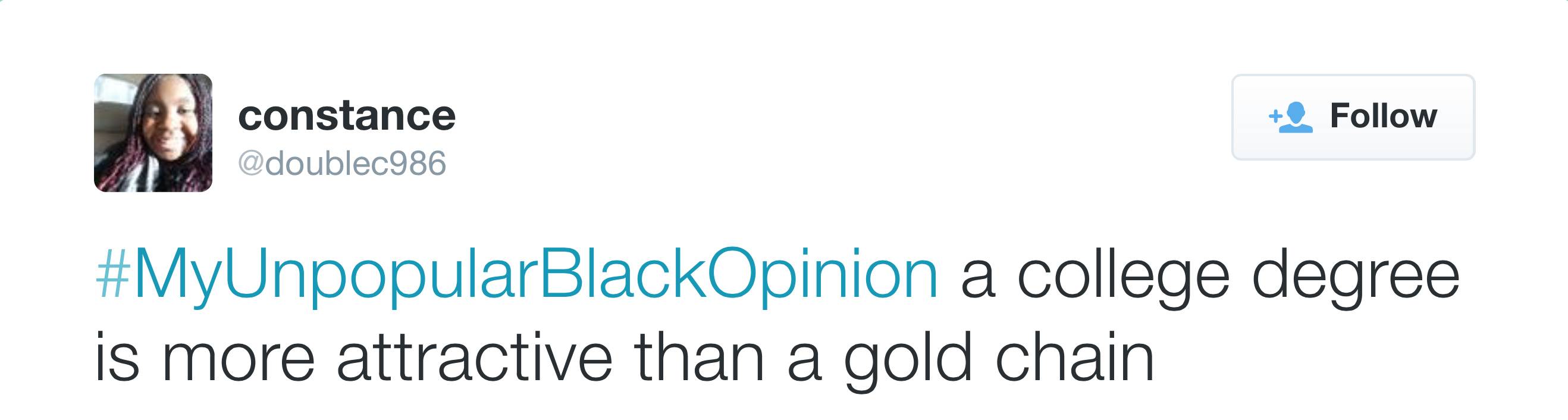 Thot Jr, @Love_Bri_Nicol - - Image 3 from Unpopular Black Opinions Go Ham  on Twitter | BET