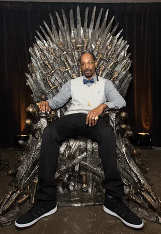 Nuthin' But A 'G' Thang - The D.O. Double G looking sharp as a sword and those creases were on point like a&nbsp;tack too. (Photo: Daniel Boczarski/Getty Images for HBO Game of Thrones)