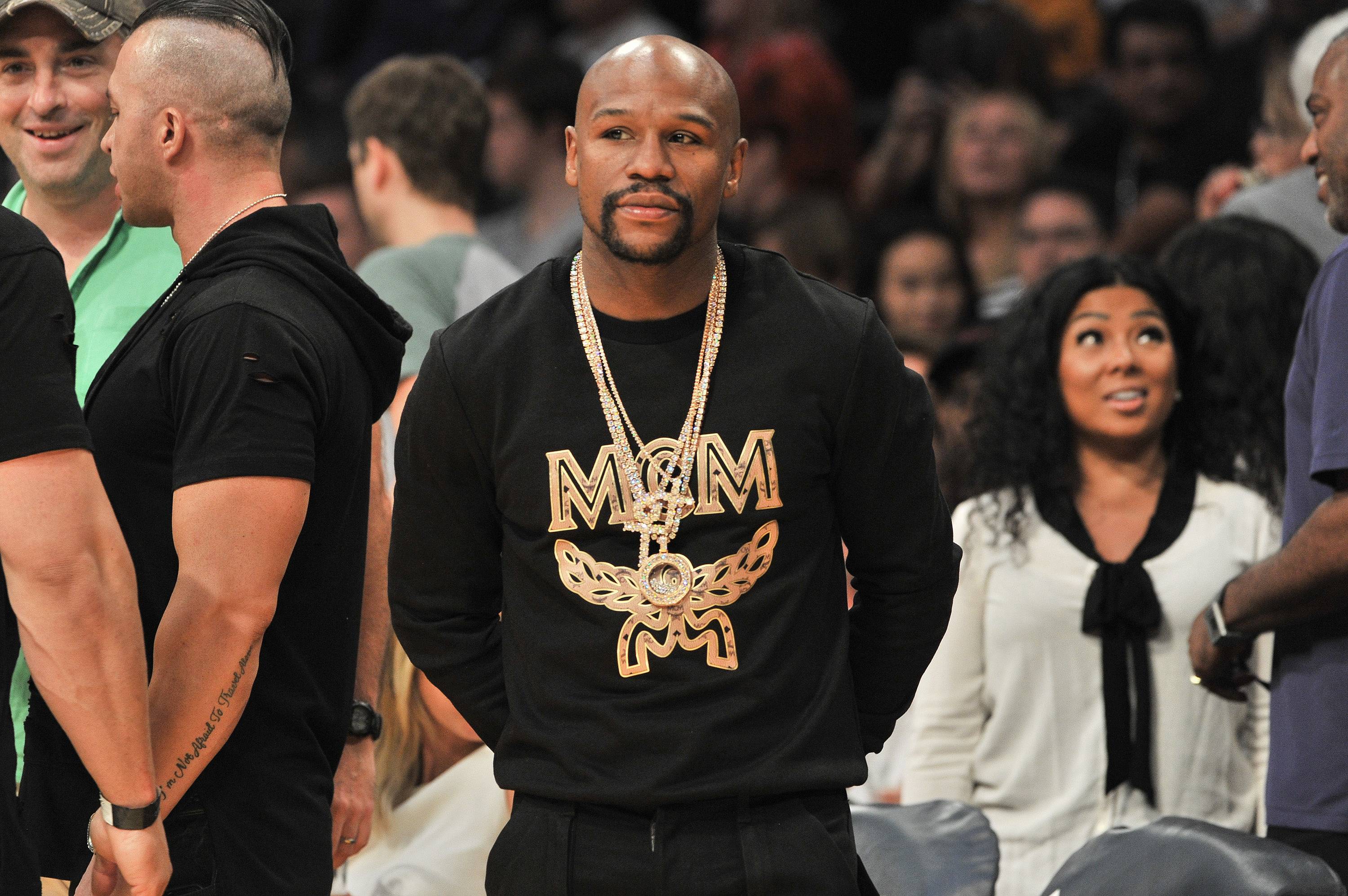 Floyd Mayweather wears ridiculously expensive Balmain boots and