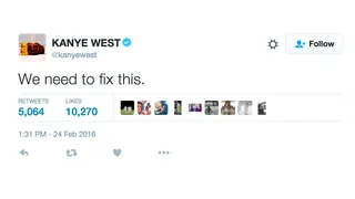 Fix what? You have 21 GRAMMYs. &nbsp; - (Photo: Kanye West via Twitter)