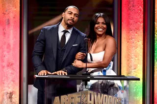 ABFF Presents the President - Omari Hardwick and Nia Long discuss how ABFF has built a platform that has enabled and established emerging African Americans in film. (Photo: Alberto Rodriguez/BET/Getty Images for BET)