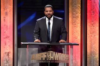 Straight Outta Hollywood - Ice Cube celebrates the work displayed in Straight Outta Compton and the black experience. Ice Cube helps tell a story of how NWA became the world’s most dangerous group that was able to overcome life’s twists and turns. (Photo by Alberto Rodriguez/BET/Getty Images for BET)