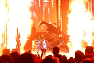 On Fire - Travi$ Scott got the stage absolutely LIT! (Photo: Paul R. Giunta/BET/Getty Images for BET Networks)