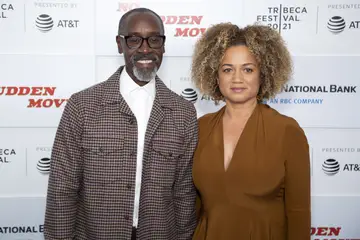 Don Cheadle and Bridgid Coulter on BET Buzz 2021