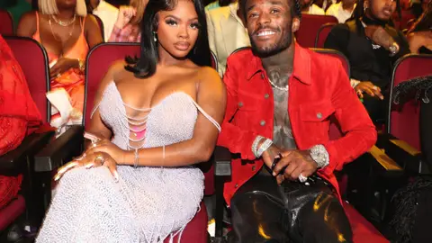 JT of City Girls and Lil Uzi Vert at the 2022 BET Awards held at the Microsoft Theater on June 26, 2022 in Los Angeles, California. (Photo by Chris Polk/Variety/Penske Media via Getty Images)