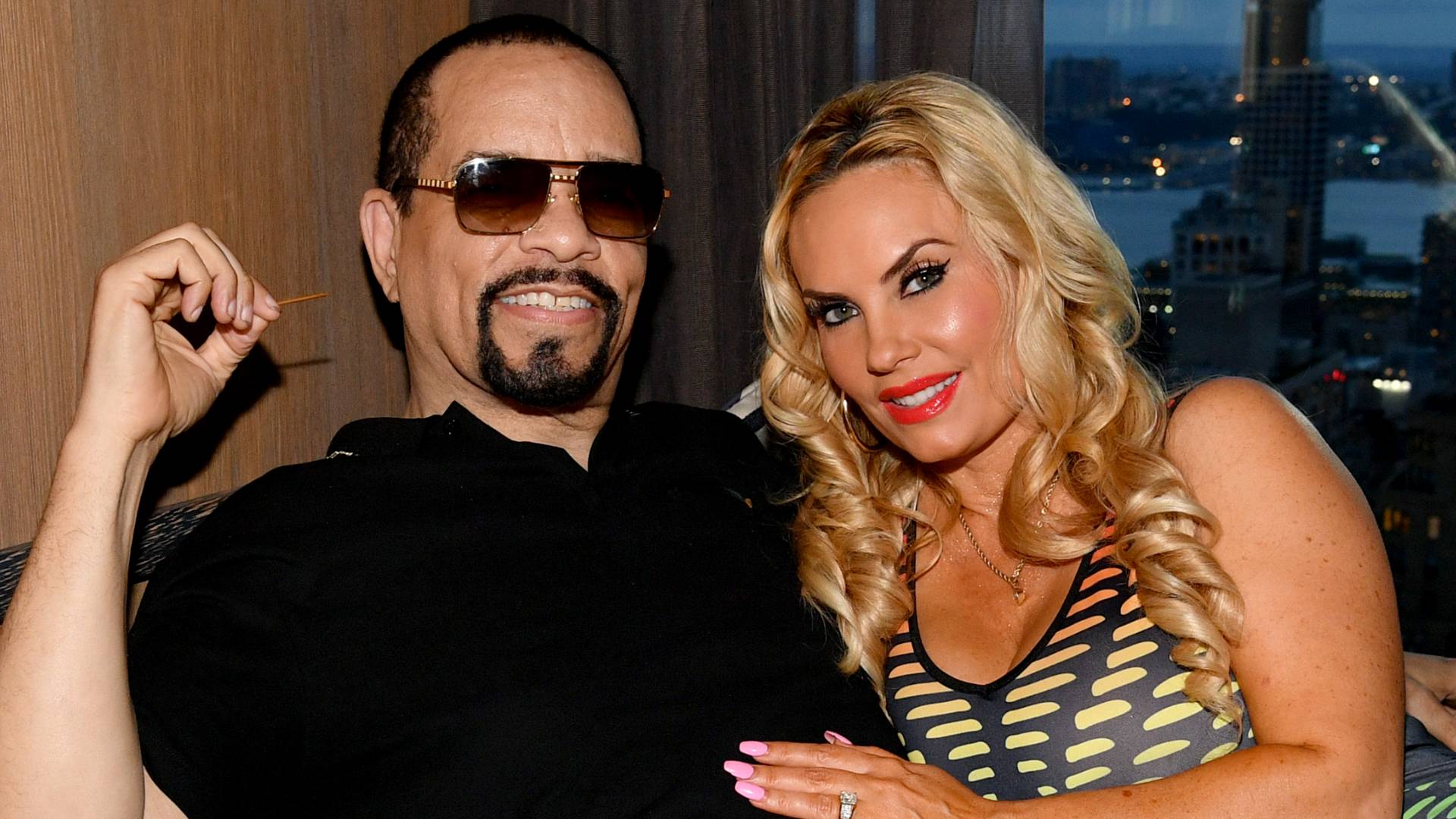 Ice-T and Coco Austin attend WE tv and Traci Braxton celebrate the new season of Braxton Family Values at The Skylark on August 21, 2018 in New York City. 