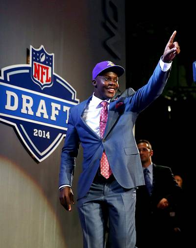 Teddy Bridgewater - Song: &quot;The World's Greatest&quot; – R. KellyTeddy Bridgewater is geared to put his name in the stat books after walking out to &quot;The World's Greatest&quot; after the Minnesota Vikings snatched up their first pick.&nbsp;(Photo: Elsa/Getty Images)