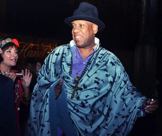 Fashion Elite - Vogue&nbsp;editor-at-large Andre Leon Talley in his signature look — a fabulous caftan — arrives to the event.&nbsp;(Photo: Christos Katsiaouni, Courtesy of Creative Time)