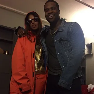 A$AP Ferg @asapferg - A$AP Ferg posts up with M.I.A. The&nbsp;British-Sri Lankan rapstress is currently on tour.(Photo: Asap Ferg via Instagram)