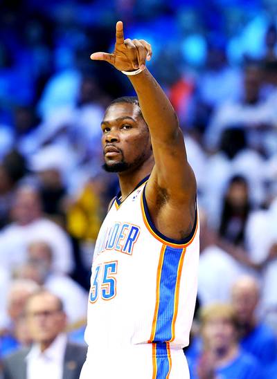 Subway Sportsman of the Year: Kevin Durant - Kevin Durant continued to dominant the NBA and was named the league's MVP this year, so the Oklahoma City Thunder superstar&nbsp;rightfully deserves a shot at the Subway Sportsman of the Year Award.&nbsp;(Photo: Ronald Martinez/Getty Images)&nbsp;