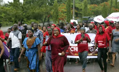 International Protests Emerge - From London to Los Angeles to Washington, D.C., and Nigeria,&nbsp;protests erupted around the world on Saturday (May 2) demanding more action be taken by the Nigerian government to find the missing kidnapped girls. On the same day, U.S. Secretary of State John Kerry asked Nigerian President Goodluck Jonathan to trump up the search efforts.(Photo: REUTERS/Afolabi Sotunde)