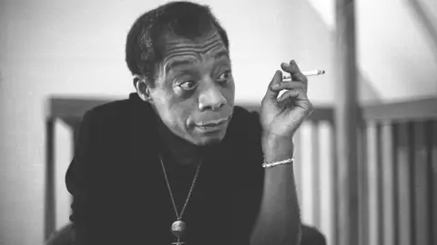 American Writer James Baldwin in Paris. (Photo by Sophie Bassouls/Sygma via Getty Images)