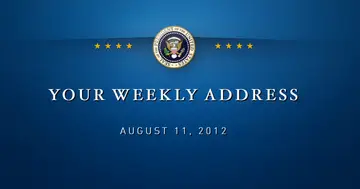 Obama Weekly Address Response to the Drought