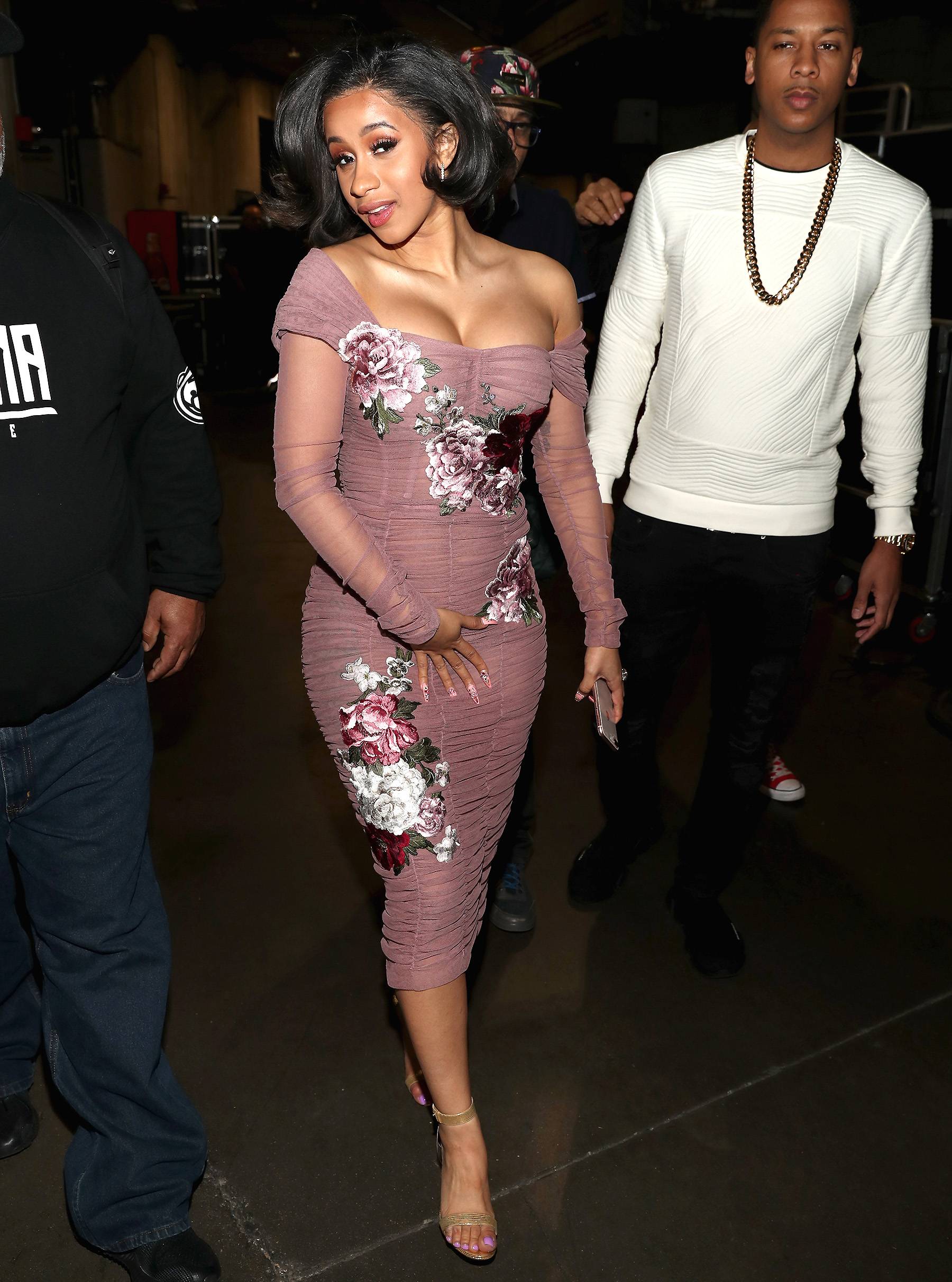 Cardi B Accidentally Went Commando While Wearing A Completely Sheer ...