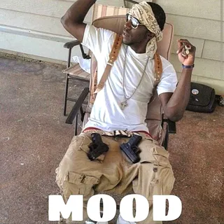 Mood - "N***s can't define me / I'm Trigger, finna mount you / Black belt ninja s**t / I'm flippin' up yo house too / Kill 'em Dro I'm 'bout to" — "Gangsta"&nbsp;(Photo: Young Dro via Instagram)