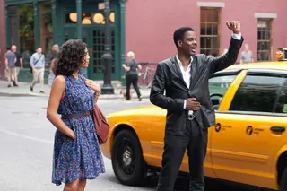 New York State of Mind - The Big Apple is written all over this film. From being set in New York City to starring tons of New York natives like Whoopi Goldberg,&nbsp;Rosario Dawson,&nbsp;Tracy Morgan&nbsp;and, of course, Chris Rock,&nbsp;Top Five brings a whole new meaning to an Empire State of Mind.&nbsp;(Photo: Ali Paige Goldstein/Paramount Pictures)