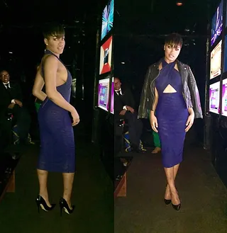 Keke Palmer - Kekizzle kills the game on Instagram in a blue wrap dress by Bec &amp; Bridge. She sports the sexy number to Trey Songz’s 30th birthday bash.&nbsp;(Photo: Keke Palmer via Instagram)