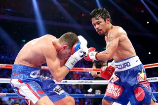 Manny Pacquiao - Manny Pacquiao will hit 36 on December 17. He hopes to be hitting Floyd Mayweather Jr.&nbsp;flush in the face if the fight that the world wants to see finally happens. It's only right that boxing fans get to see the two&nbsp;best&nbsp;fighters of this generation in the ring.&nbsp;(Photo: Chris Hyde/Getty Images)