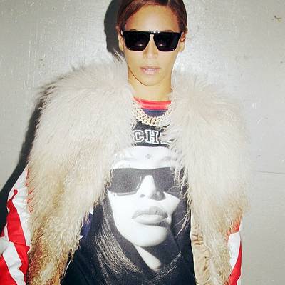 Beyoncé&nbsp; - Beyoncé has no problem telling the world that she admired Aaliyah and that the late R&amp;B vixen gave her and her Destiny's Child crew a little bit of game back in the day. Bey has even been known to rock shirts with Baby Girl's visage to pay homage to one of her major influences.&nbsp;(Photo: Beyonce via Instagram)