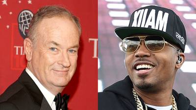 Bill O'Reilly vs. Nas - O'Reilly&nbsp;came after God’s Son back in 2008 after the Queens MC stood with protesters outside of Fox’s Manhattan studios calling out the network’s racist news coverage. The syndicated commentator&nbsp;didn’t address the issue at hand but made a point to note that&nbsp;Nas&nbsp;was “peddling the N-word to his audience of children and young adults.&quot;During his rant, he also referred to Nas as “vile” and called his No. 1 album at the time,&nbsp;Untitled,&nbsp;&quot;a bomb, a disaster, a catastrophe.” &nbsp;(Photos from Left: Stephen Lovekin/Getty Images, Molly Riley/Getty Images)