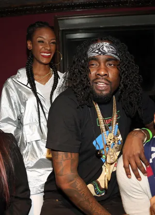 Tiara Thomas and Wale Make Up in NYC - We can all recall that the first time we heard Wale’s “Bad” with newcomer Tiara Thomas. The catchy song that sheds light on the trials of casual sex without feelings became the official song of spring 2013 to only then be replaced all together by Rihanna’s vocals. So what happened? The two had a public feud and haven’t been right until now. This weekend the two reunited in New York City during a performance and rekindled their friendship for the 'Gram. Watch it here.(Photo: Johnny Nunez/WireImage)