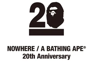 Bathing Ape 20th Anniversary - 20 special artists each had the chance to create their own Ape Head designs that would be featured as limited edition canvases and T-shirts in Tokyo. Kanye West and his agency were part of the artists able to participate. (Photo: Bape)