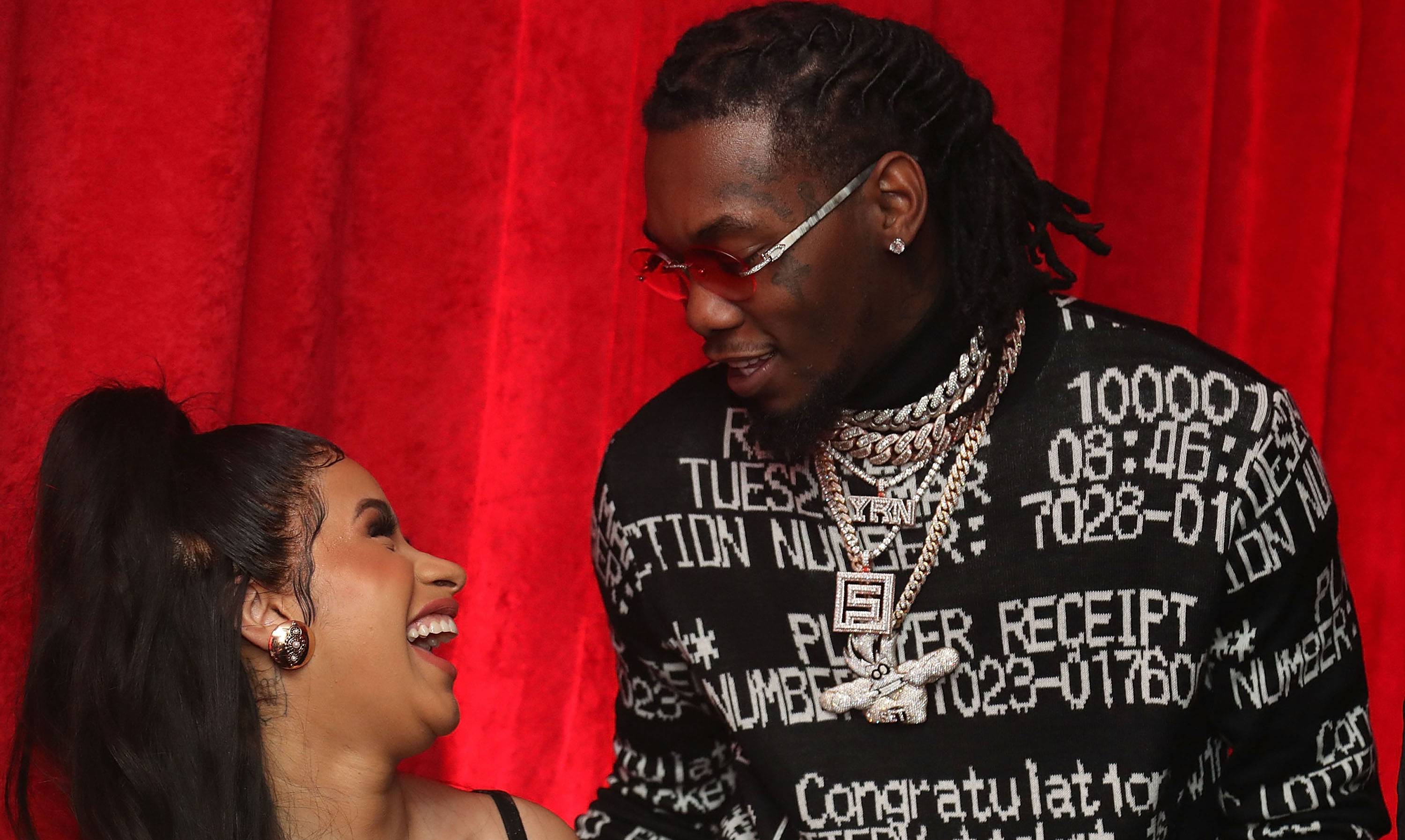 Offset Owns Jewelry Case Customized With a Portrait of Cardi B