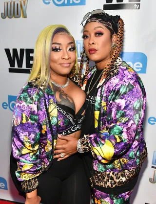 Da Brat and Jesseca Dupart - Such a cute couple!&nbsp;Da Brat&nbsp;and&nbsp;Jesseca Dupart&nbsp;styled in perfectly coordinated Dolce &amp; Gabbana ensembles to the premiere of their new reality TV show ‘Brat Loves Judy’. We can’t wait to see what memorable moments the duo will create.&nbsp; (Photo by Paras Griffin/WireImage)