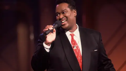 Luther Vandross on the Oprah Winfrey Show on June 28, 1991 in Chicago, Illinois. (Photo by Paul Natkin/Getty Images)