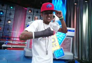 Smacking the Competition - Freestyle Friday competitor Yung'N 223 from Charlotte, NC at 106 &amp; Park, March 15, 2012.(Photo: John Ricard/BET) &nbsp;