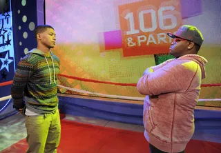 Meet This Weeks Winners - Face off for a future battle: Misery and Relly will return to face each other in a few weeks at 106 &amp; Park, March 15, 2012.(Photo: John Ricard/BET)