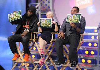 Misery - Freestyle Friday judges M16, Jenny Boom Boom and Rich Dollaz decide in favor of Misery at 106 &amp; Park, March 15, 2012.(Photo: John Ricard/BET)